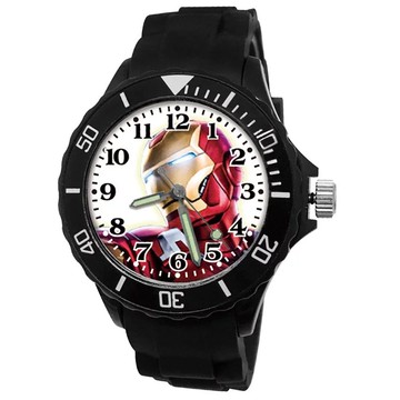 漫威 鋼鐵人-黑 兒童手錶