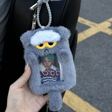 ⭐ 韓國代購正版预售⭐權志龍zoa周邊限定藍貓毛絨卡套愛豆小卡保護套拍立得收納GD物料