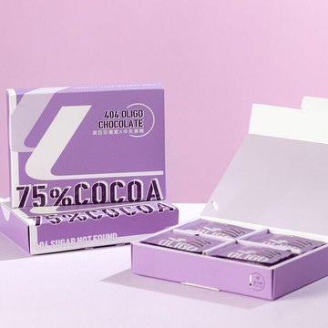 【404 Oligo】75%黑豆花青素黑巧克力 x3盒 (12入/盒, 5克/片)