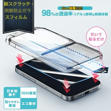 日本進口~現貨 秒貼滿版熒幕玻璃貼 保護貼 vivo x300ultra x300s x200 Pro 防爆 防刮保護膜