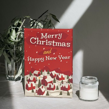 聖誕小屋 創意數字油畫 【獨家聖誕】