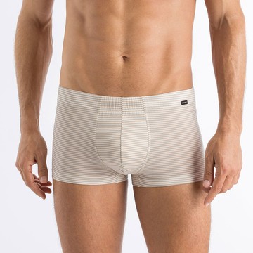 【HANRO】Sporty Stripe貼身四角男內褲(棕橫條)