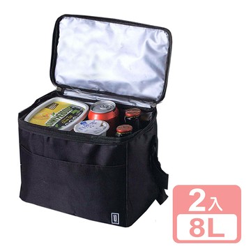 【真心良品xUdlife】酷黑摺疊保溫保冷袋8L-2入組_廠商直送