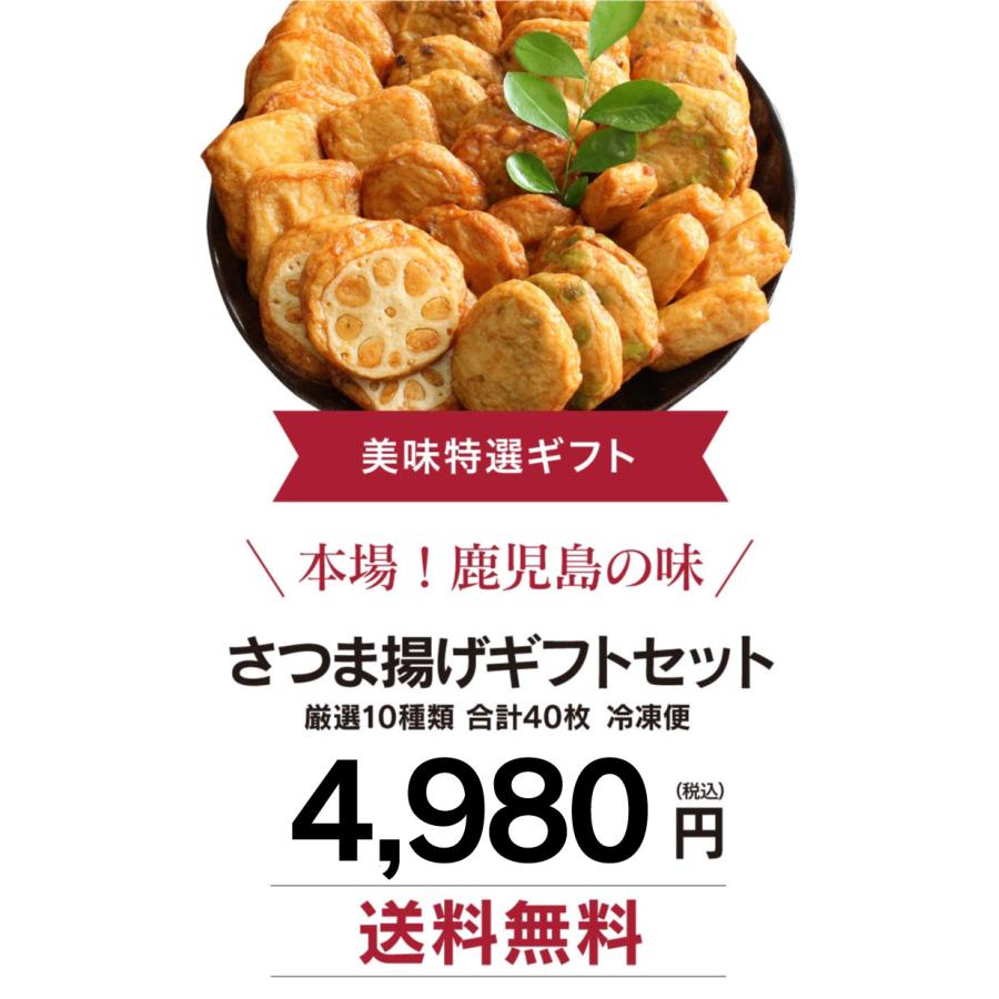 さつま揚げ ギフトセット 送料無料 10種類 40枚 さつまあげ 鹿児島 プレゼント 大嶌屋（おおしまや）