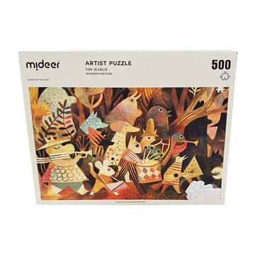 mideer 叢林進行曲藝術拼圖  多色  500片  1盒