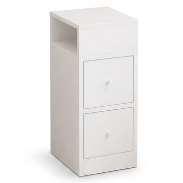 HORLA 生活家居 雙抽床頭櫃 30 x 30 x 66cm ctg009506N300  白色  1件