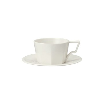 KINTO / OCT八角陶瓷杯盤組300ml 白