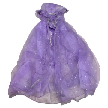 公主披風 閃亮連帽造型披肩 角色扮演派對服裝  紫色  1入