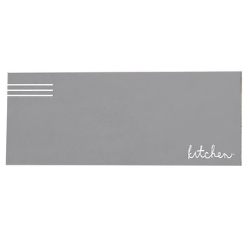 超級工廠 矽藻土廚房吸水防滑軟地墊 120 x 45cm 英文字母 灰色  1個