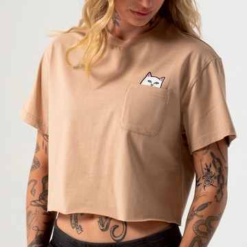 RIPNDIP LORD NERMAL CROPPED BABY POCKET TEE 短版T恤 中指貓 台灣總代理