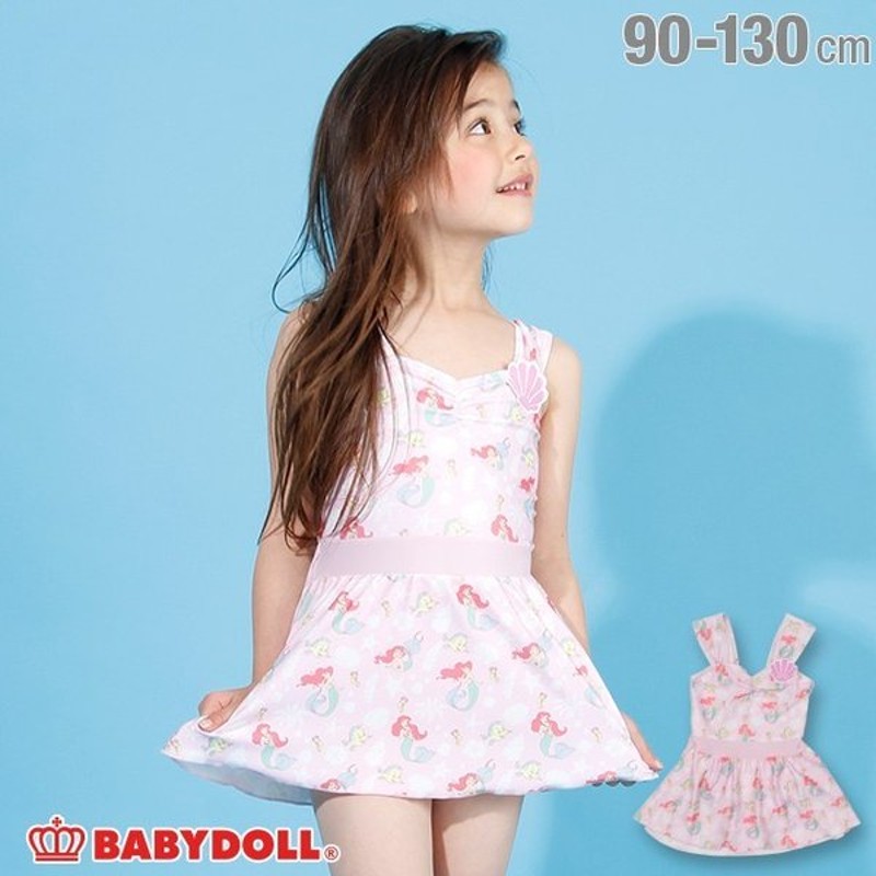 50 Off Sale ベビードール Babydoll 子供服 ディズニー 水着 シェルワッペン付き ワンピース 2199k キッズ 女の子 Disney 通販 Lineポイント最大0 5 Get Lineショッピング