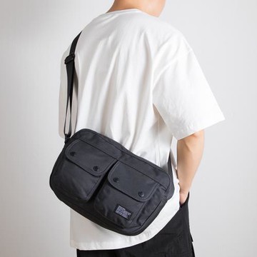 日系學生潮牌帆布工裝風單肩包