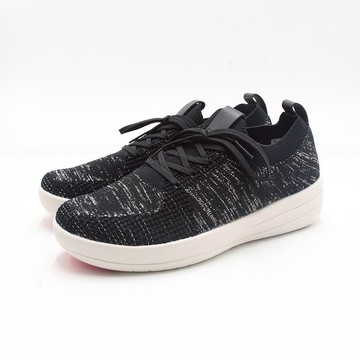 W&M MODARE襪套式 飛線編織厚底女鞋-黑