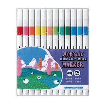 雄獅SIMBALION 24色 壓克力丙烯顏料筆(AM007)