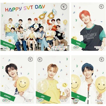 🍀臺灣出貨🍀seventeen 8週年同款不乾膠 海報 牆貼畫 裝飾畫  收藏 明星周邊