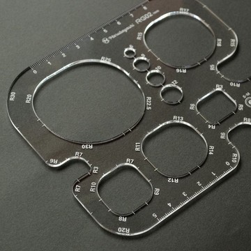 弧度規 RG02 手作尺【用於紙樣・皮革工藝】