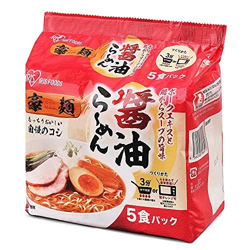 アイリスオーヤマ ラーメン 豪麺 醤油らーめん 30食セット 5食 ×6袋 レンジ調理可