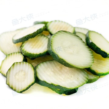 熟凍-綠櫛瓜片/節瓜波浪片(1kg/包)#七分熟-1I3A【魚大俠】AR249