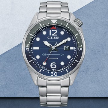 CITIZEN星辰 GENTS系列 光動能 日系都會腕錶 44mm / AW1716-83L