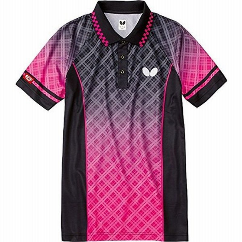 Butterfly バタフライ 男女兼用 卓球 ユニフォーム フルコラル シャツ ブラック O 通販 Lineポイント最大get Lineショッピング