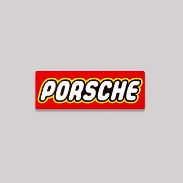 PORSCHE/TOY/鋁牌飾貼 SunBrother孫氏兄弟 金屬質感 防水 鋁牌 車貼