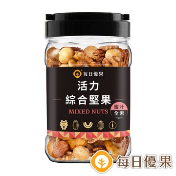罐裝蜜汁活力綜合堅果/全素290G【每日優果】