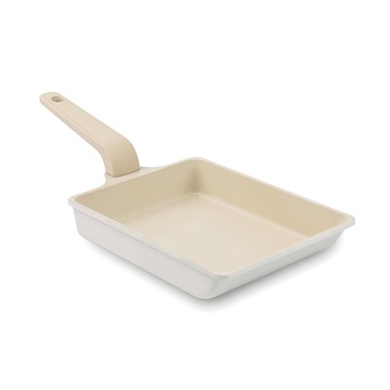 Lacena Cream方形玉子燒平底鍋 IH/電磁爐適用  19cm  1個