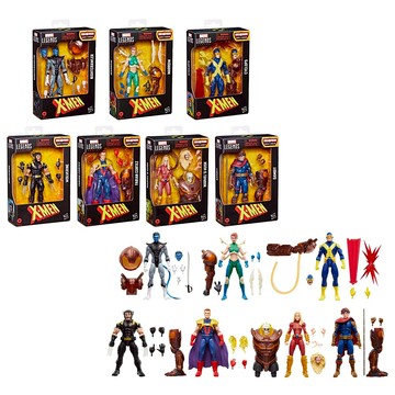 【孩之寶 Hasbro】漫威X戰警 傳奇6吋人物 Comic人物BAF 一組7入