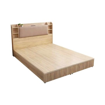 【本木】海爾 貓抓皮臥室二件組-雙大6尺 床頭+六分底梧桐