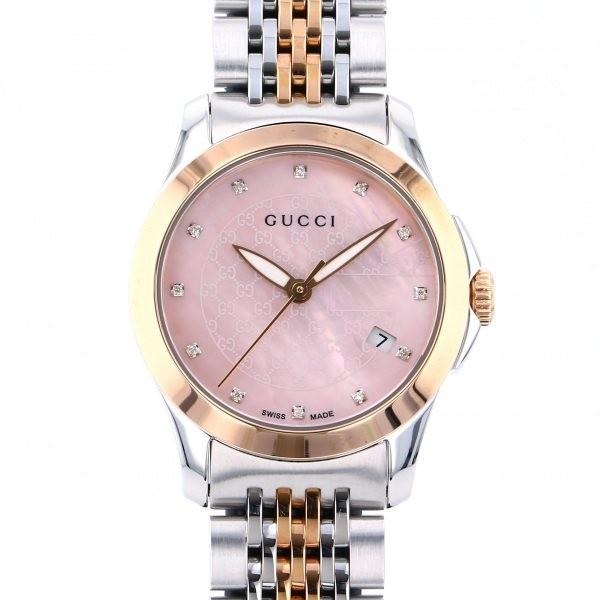 グッチ GUCCI Gタイムレス YA126538 ピンク文字盤 新品 腕時計 