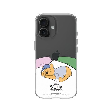 iPhone 16 Clear 透明 - 迪士尼-小熊維尼 Disney Winnie The Pooh - 枕頭上的維尼