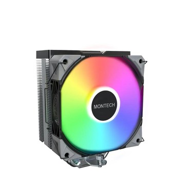 MONTECH 君主 NX400 ARGB 4導管 單塔單風扇《黑》(高15.6)
