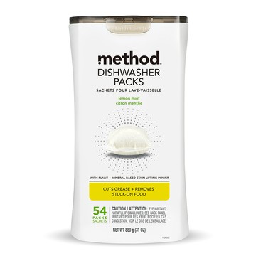 Method 潔淨三效聰明洗碗球-萊姆薄荷54顆 洗碗機專用 洗碗粉 洗碗碇