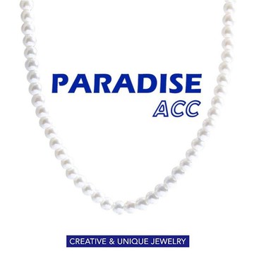 PARADISE 高級感 珍珠 小銀豆扣 項鍊 基礎百搭款 高亮珍珠 輕奢 鎖骨鏈