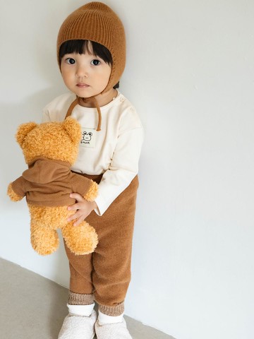 Slim Fit Knit Leggings [Camel] (C1WQ7401-CM)