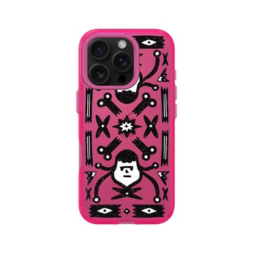 iPhone 16 Pro Clear 粉漾桃 - Abei - Mask Fam圖騰