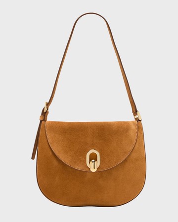 The Tondo Suede Hobo Bag