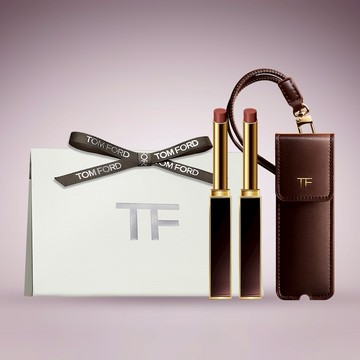 【TOM FORD】超模黑跟緞光唇膏2入組 贈唇膏收納吊飾 |女生送禮 | 唇膏 | 潤唇膏| 彩妝推薦 | 女生送禮推薦
