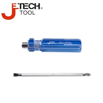 【JETECH】彩條十字/一字雙頭兩用起子 6x40㎜ #2 GB-DLC6-040-960