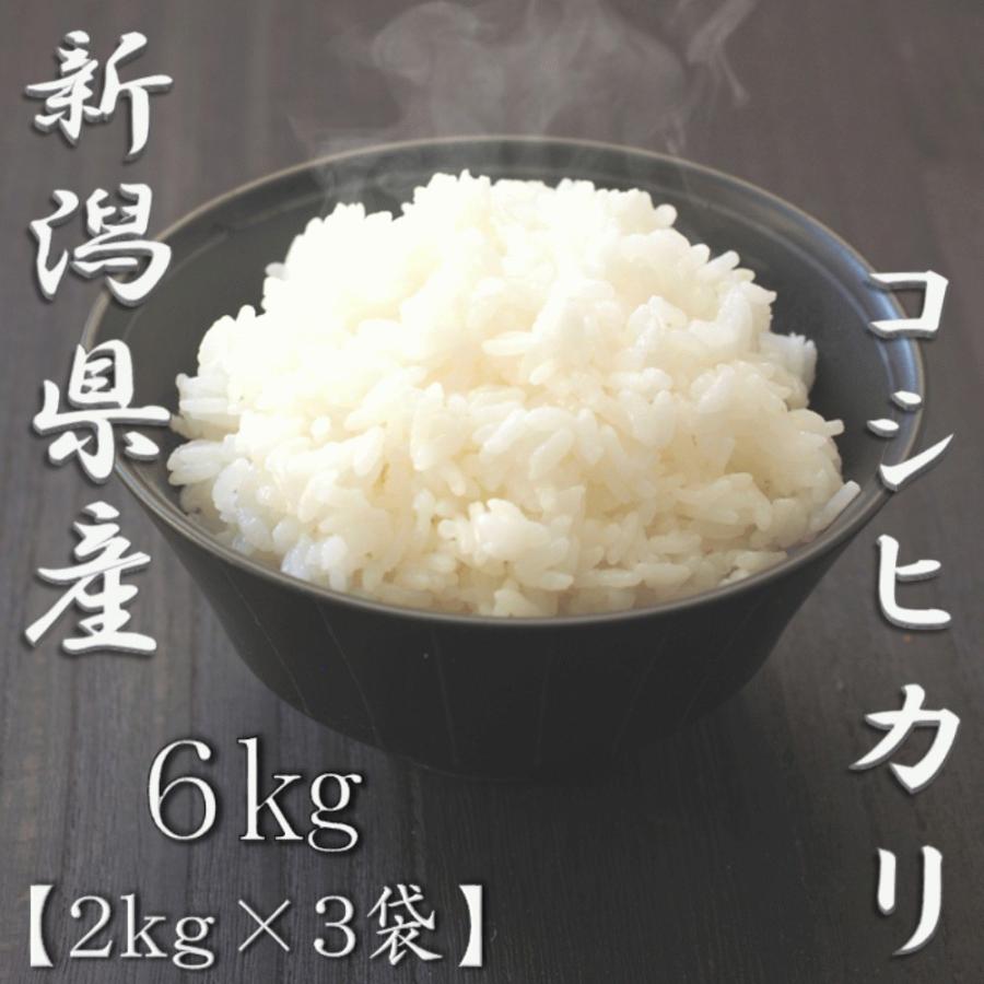 新米 新潟県産コシヒカリ 2kg×3袋 合計6kg