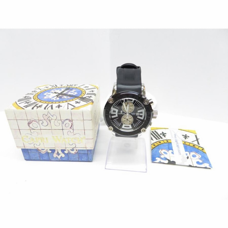 カプリウォッチ CAPRI WATCH クォーツ クロノグラフ 腕時計 △WA5496  