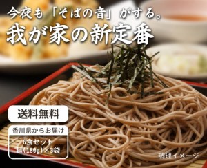 讃岐生そば 6食セット 蕎麦 香川讃岐 ご当地 食品 グルメ セール おすすめ  送料無料  お取寄せ ポイント消化 お試し