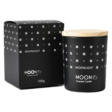 MOON LIGHT 北歐設計手工香氛蠟燭 月光紳士 黑紳士 Set  1組  100g