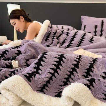 羊羔絨毛毯雙面加厚沙發蓋毯小被子辦公室午睡毯空調毯羊毛毯子