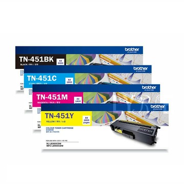 Brother 四色一組 TN-459BK+TN-451CMY 原廠碳粉匣 適用 HL-L8360CDW/MFC-L8900CDW