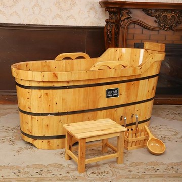 免運/公司貨 浴桶 木桶 全身泡澡木桶大人家用洗浴桶實木成人沐浴桶美容院熏蒸桶洗澡木盆 可開發票 全館五折 工廠現貨直銷 新品特價 z11041