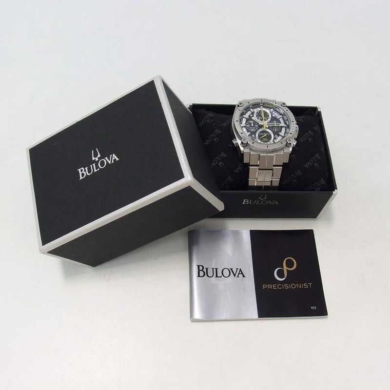 稼動品 BULOVA 96B175 プレシジョニスト メンズ 腕時計 B-143 稼動品 BULOVA 96B175 プレシジョニスト メンズ 腕時計 B-143