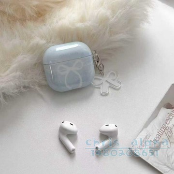 少女心蝴蝶結 可愛 適用Airpods4代耳機套 Pro3保護套 1/2/3/4代蘋果藍牙耳機殼 pro2防摔殼