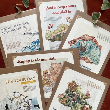 礦嶼動物封面故事 裱版畫 - 共六款