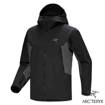 【ARCTERYX 始祖鳥】男 Serratus Hoody 透氣防風耐磨軟殼連帽外套.登山健行夾克.風衣/ X000009570 黑
